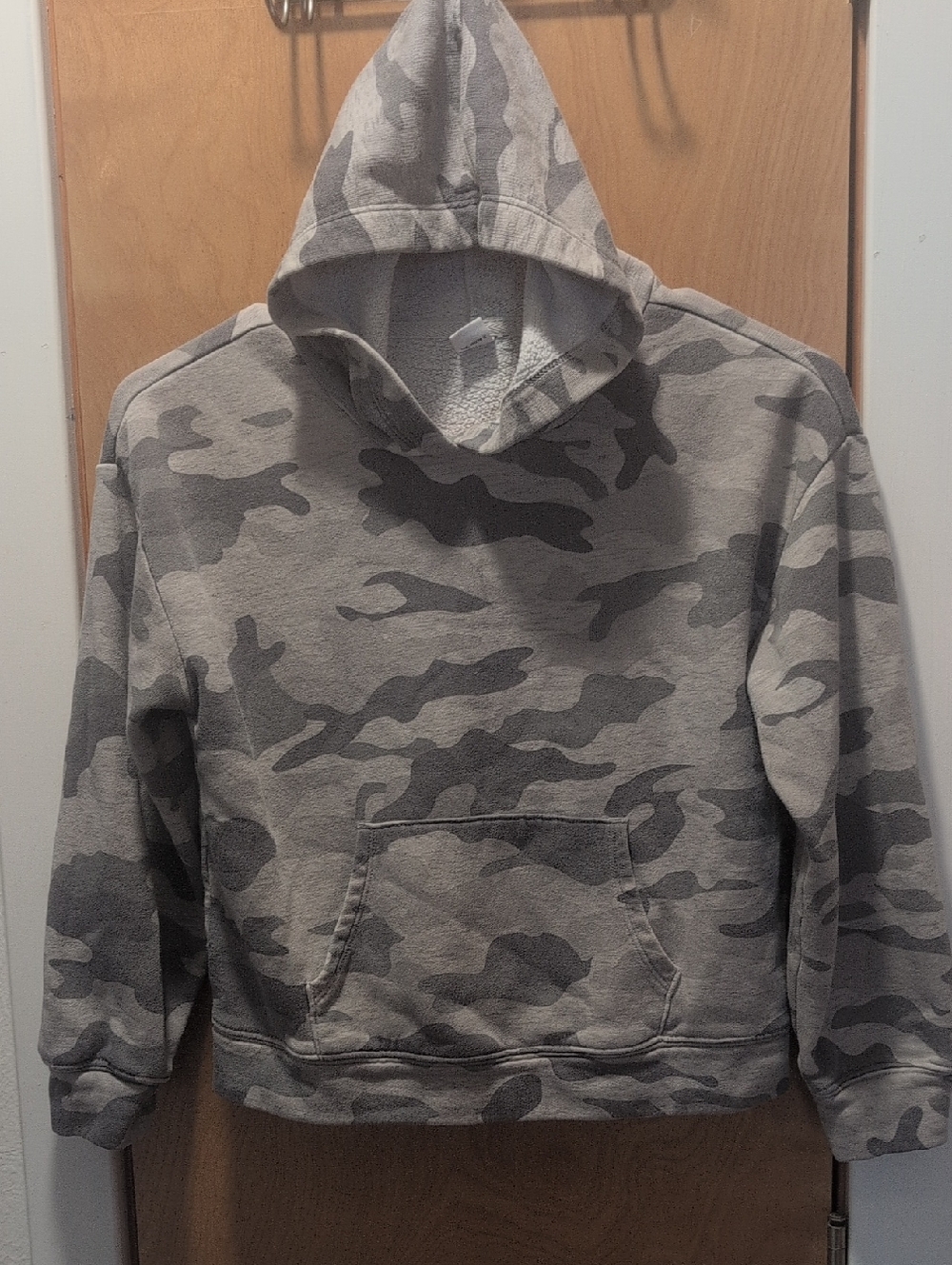Old Navy Kids Light Gray Camo Hoodie